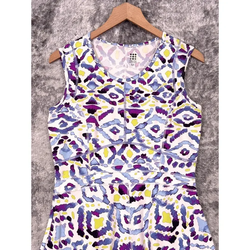 Title Nine Dream Dress Medium Womens Athletic Golf Tennis Travel Geometric